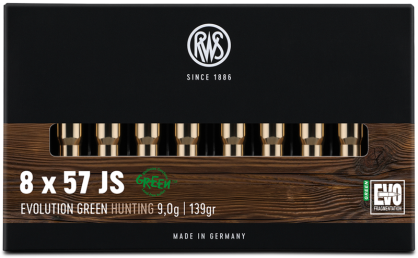 RWS 8x57 JS 9,0 g EVO GREEN ( 20 sztuk)