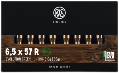RWS 6,5x57 R 6,0 g EVO Green ( 20 sztuk )