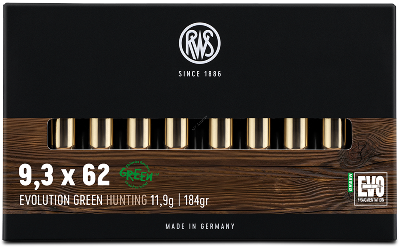 RWS 9,3x62 11,9 g EVO GREEN ( 20 sztuk)